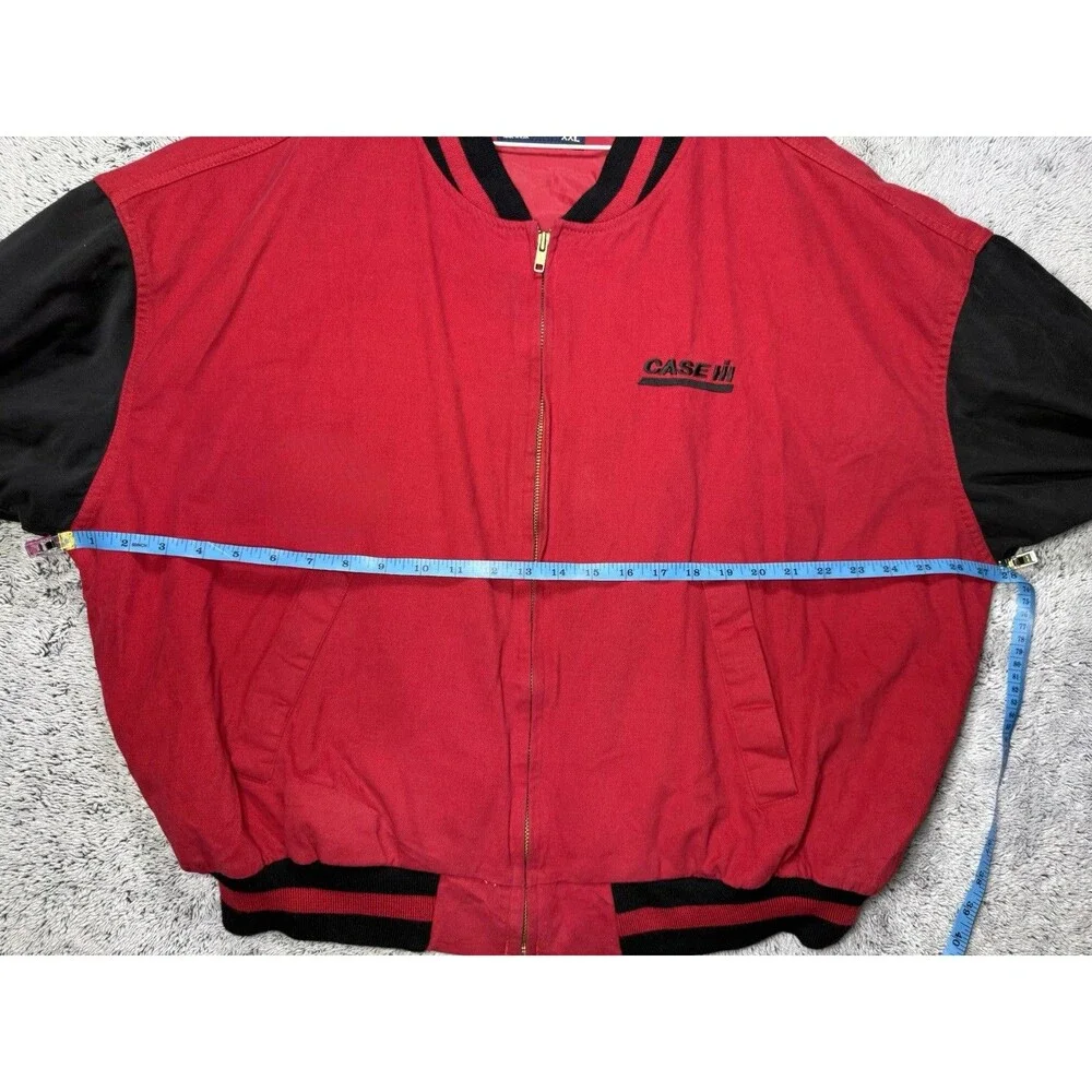 Vintage Case IH International Harvester Bomber Jacket Sz XXL‎ USA Made Swingster